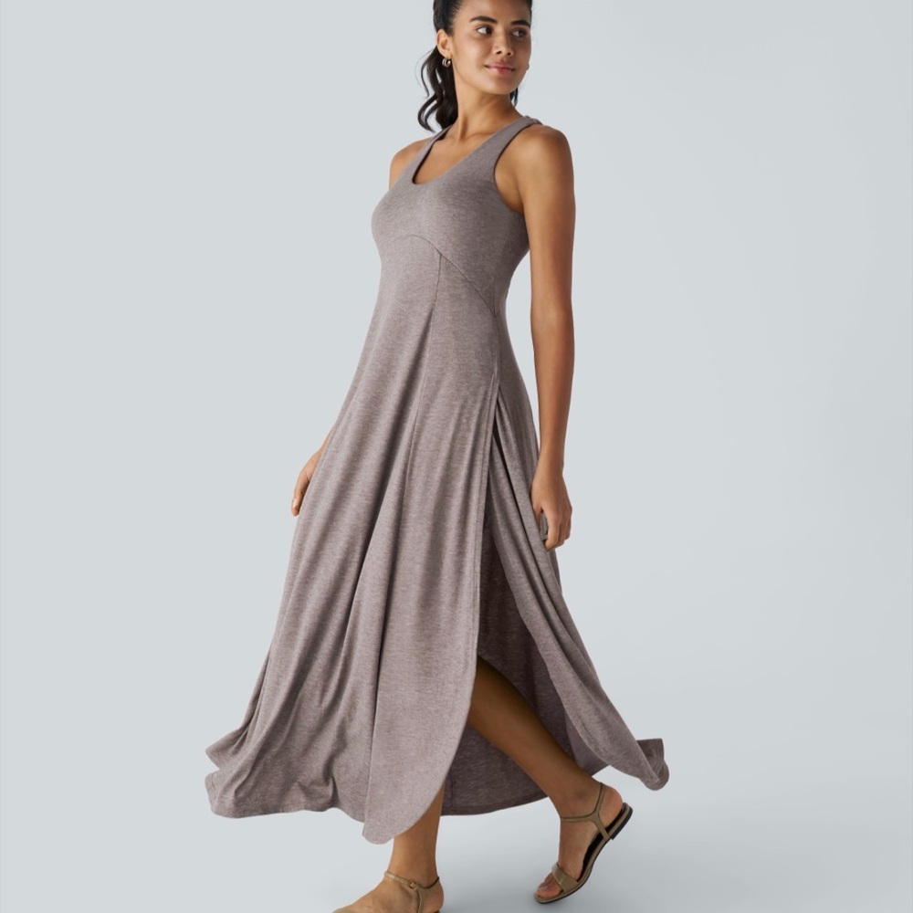 HALARA Women's Maxi Dress in Taupe